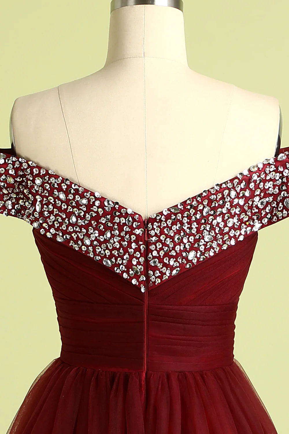 DingJiDress Burgundy Ball Gown
