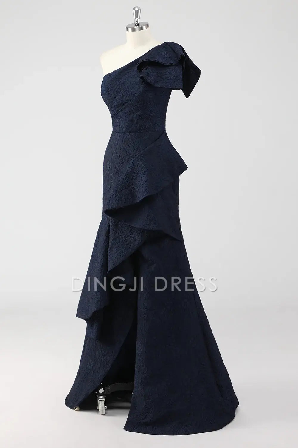 DingJiDress High Quality Dress Mermaid One Shoulder With Ruffles Fashion Long Prom Dress