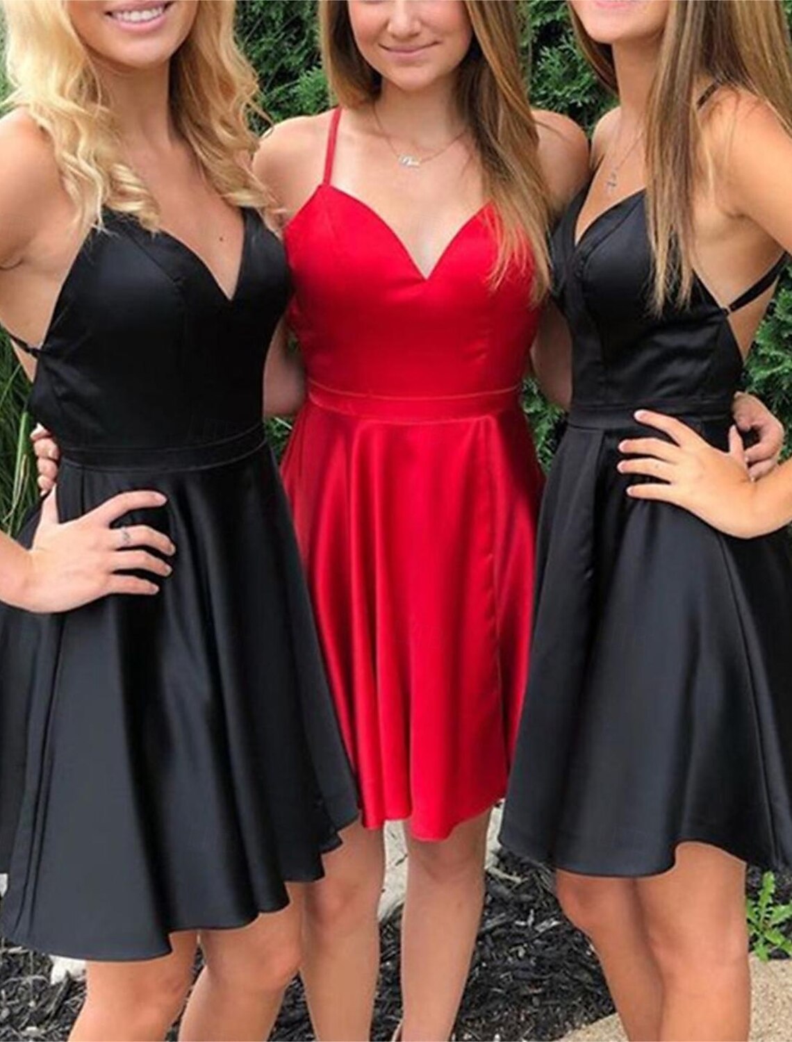 Homecoming Dresses Minimalist Dress Mini Sleeveless V Neck Belt / Sash Cotton Backless with Criss Cross