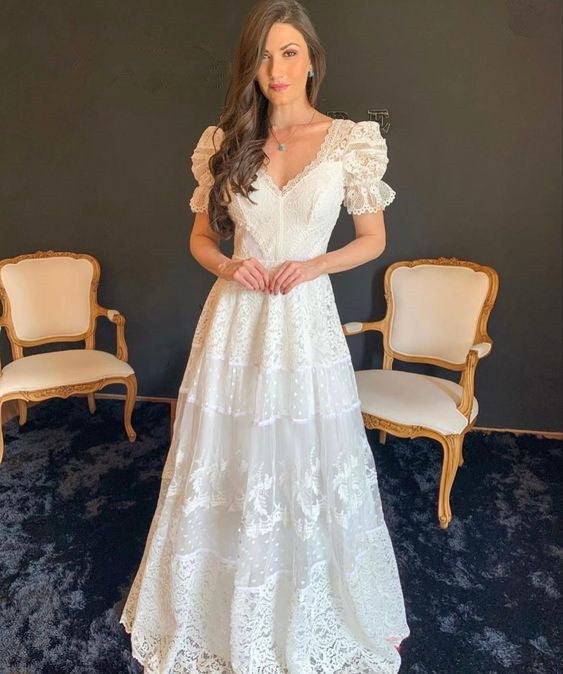 A Line Party Gown for Women Wedding Dress