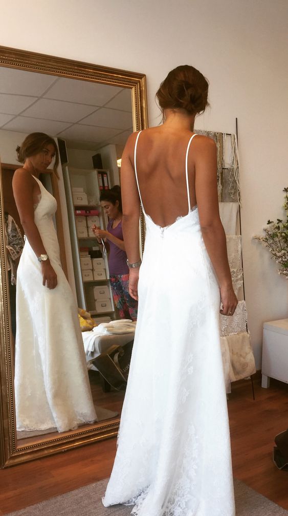Backless Party Prom Gown for Women Wedding Dress