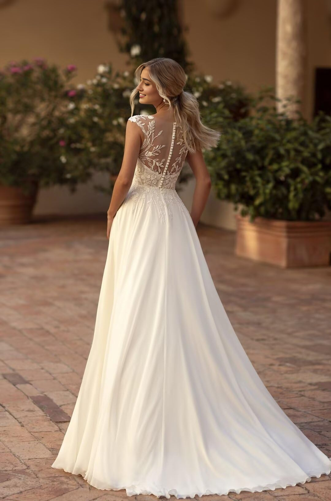 DingJiDress Wedding Dress Mermaid Lace Beach Bridal Dress Formal Women's Dresses