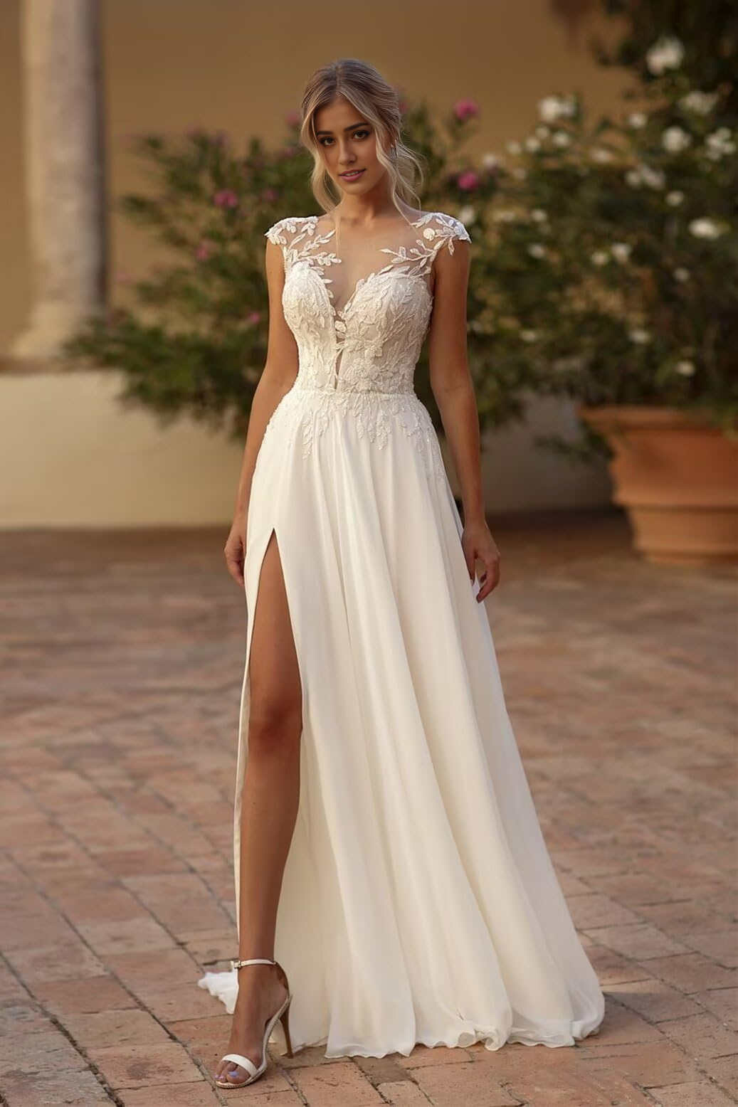 DingJiDress Wedding Dress Mermaid Lace Beach Bridal Dress Formal Women's Dresses