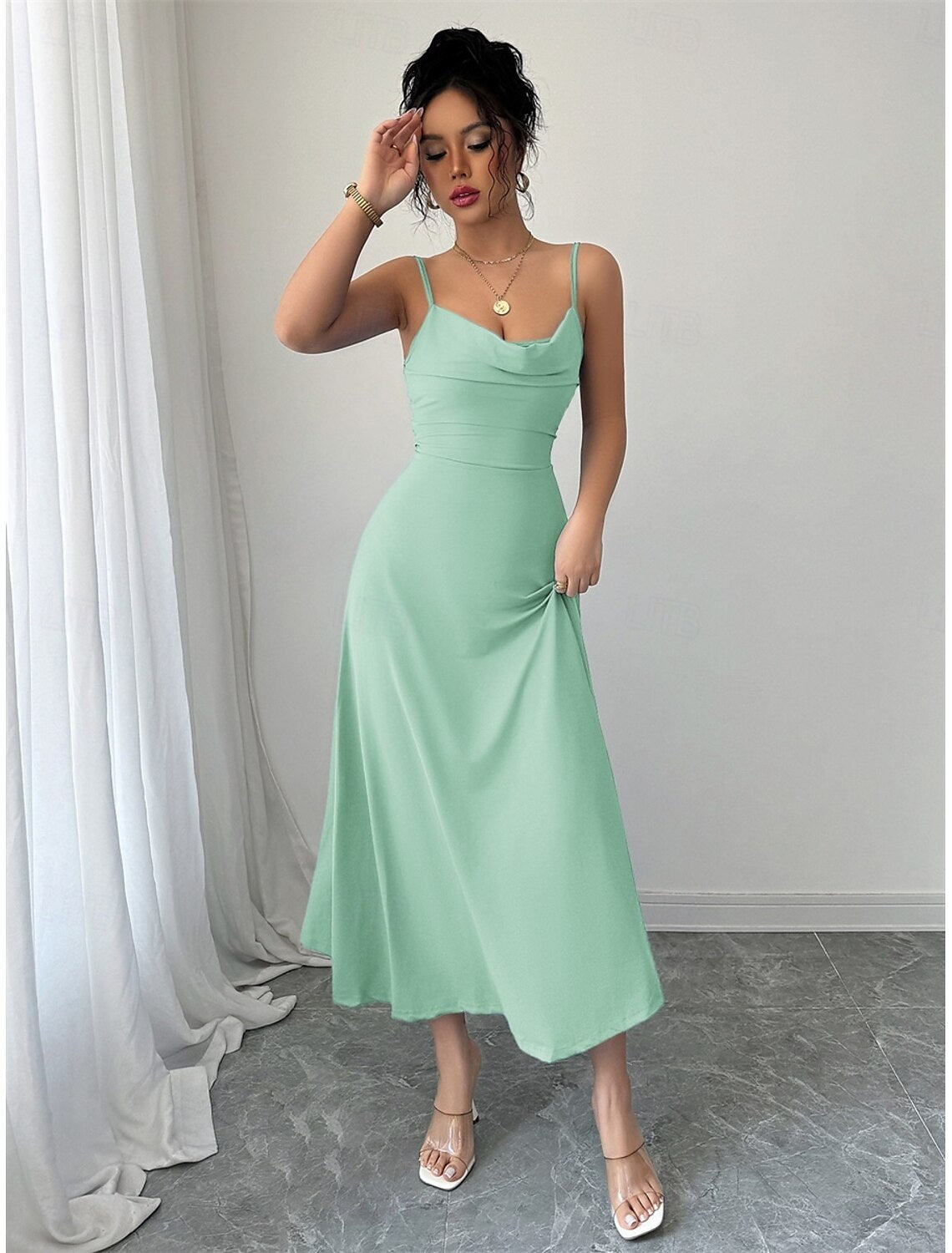 A-Line Quinceanera Dresses Elegant Dress Formal Wedding Ankle Length Sleeveless Sweetheart Satin Backless with Ruched