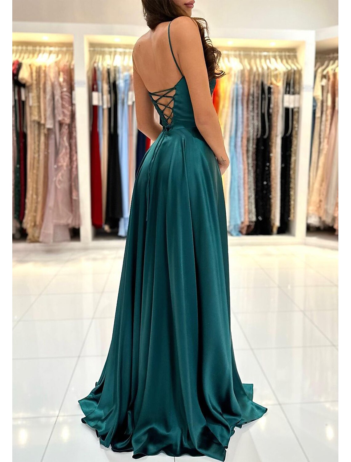 A-Line Wedding Guest Chrismas Dress Sexy Dress Wedding Guest Prom Sweep / Brush Train Sleeveless One Shoulder with Pleats Slit dress to impress