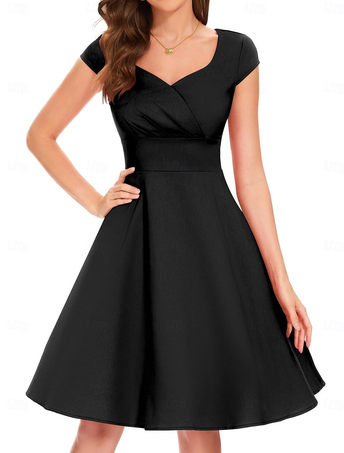 A-Line Evening Gown Mother Of The Bride Dress Formal Knee Length Long Sleeve V Neck Belt Sash Italy Satin with Ruched&nbsp;