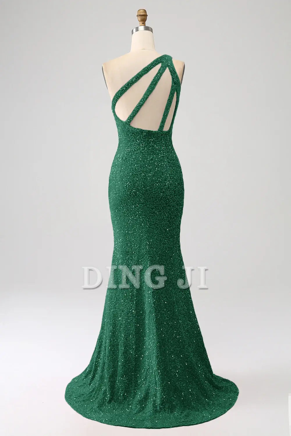 DingJiDress Prom Dress Mermaid One Shoulder Sparkly Sequins Slit Backless Luxury Charming Formal Women's Dresses Wedding Guests Dresses