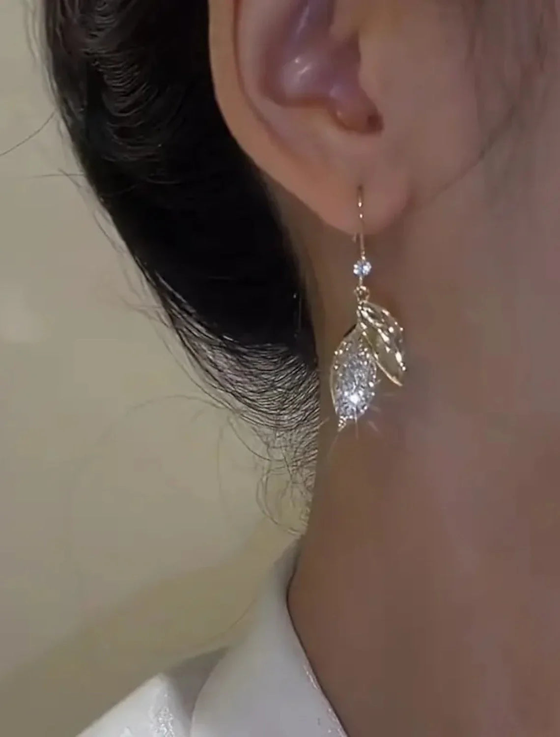 DingJiDress  Women¡® Drop Earring Fine Jewelry tylih imple Earring Jewelry Gold For Fall Wedding Party 1 Pair