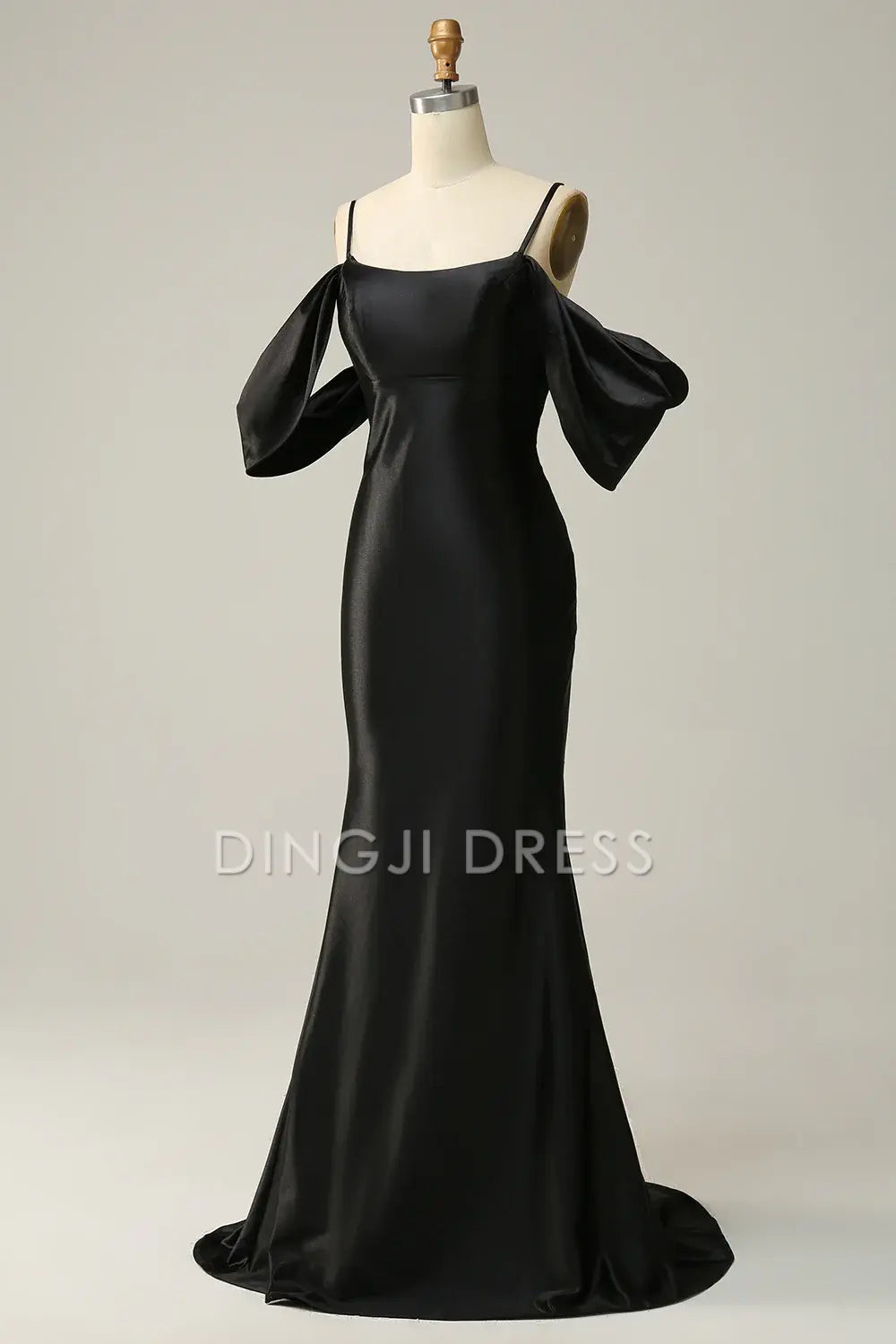 DingJiDress High Quality Dress Evening Dress Charming Mermaid Cold Shoulder Spaghetti Strap Backless Fashion Long Prom Dress