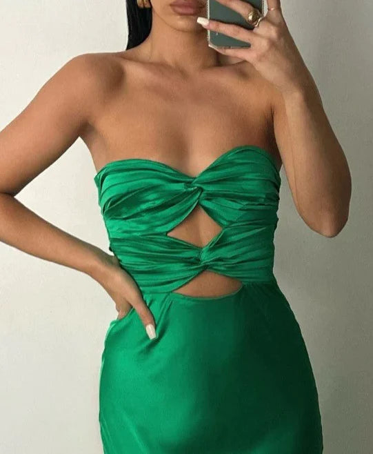 Gorgeous Sheath Green Long Prom Evening Dress
