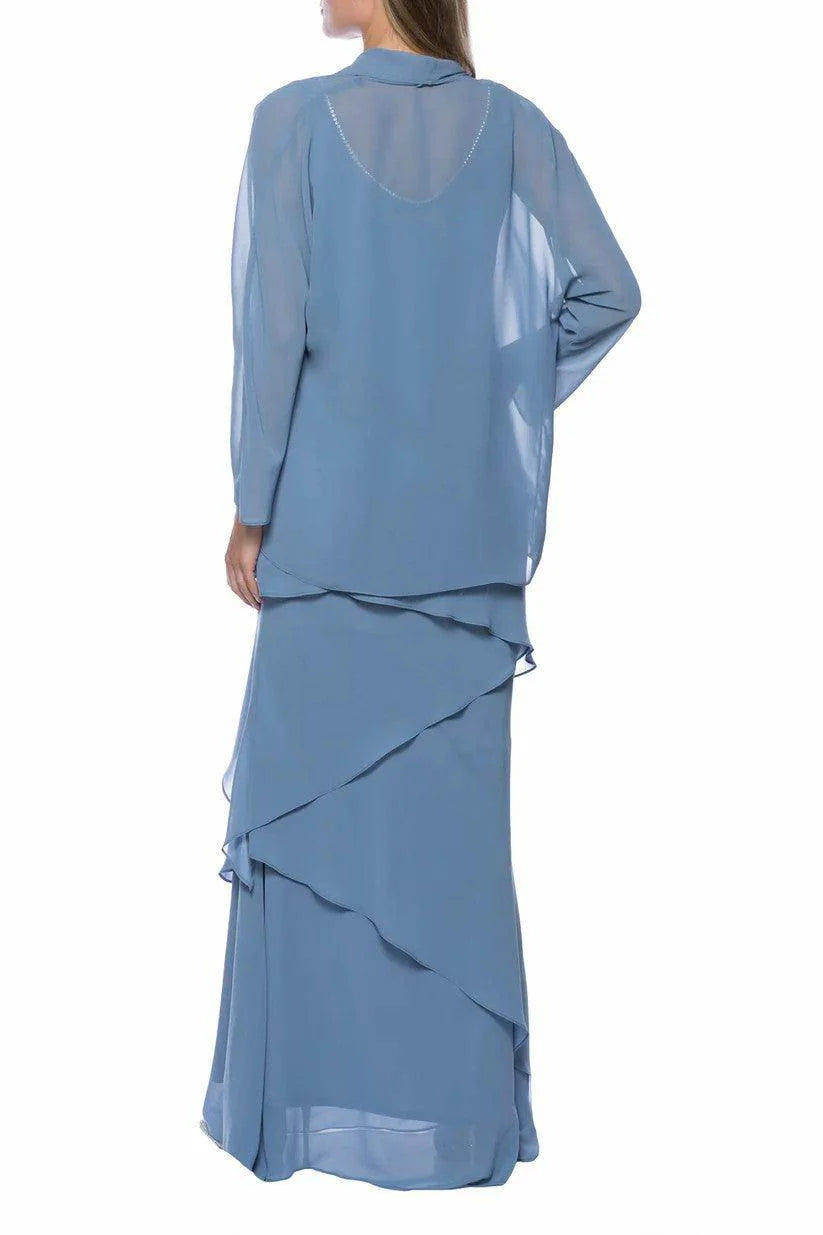 A-Line Ankle Length Chiffon Mother Dress