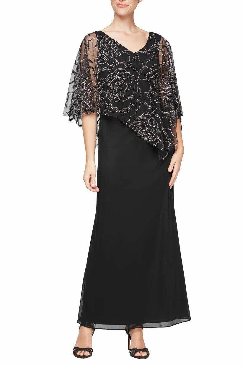 A-Line Ankle Length Jersey Mother Dress