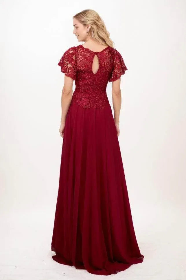 A-Line Chiffon Mother Of The Bride Dress