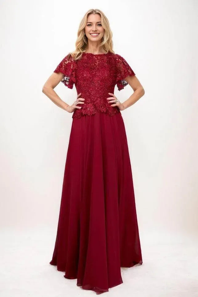 A-Line Chiffon Mother Of The Bride Dress