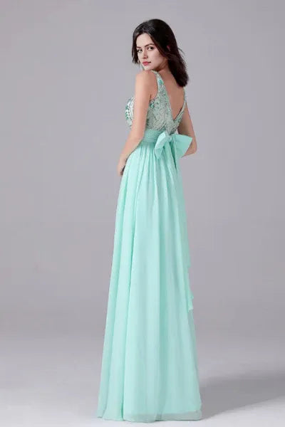 A-Line strap Ankle-length sleeveless Backless mother's dress