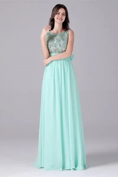 A-Line strap Ankle-length sleeveless Backless mother's dress