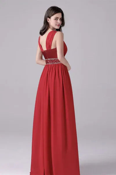 A-line court train sleeveless halter backless mother's dress