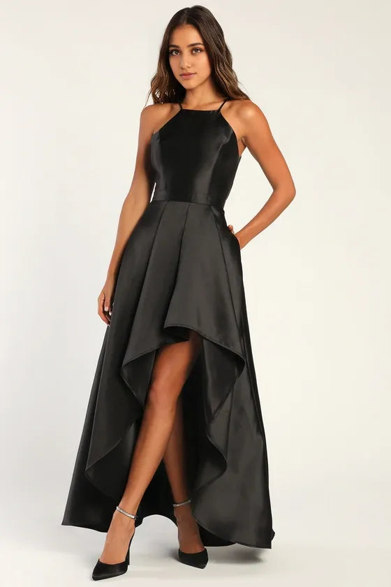 Black High-Low Evening Dresses