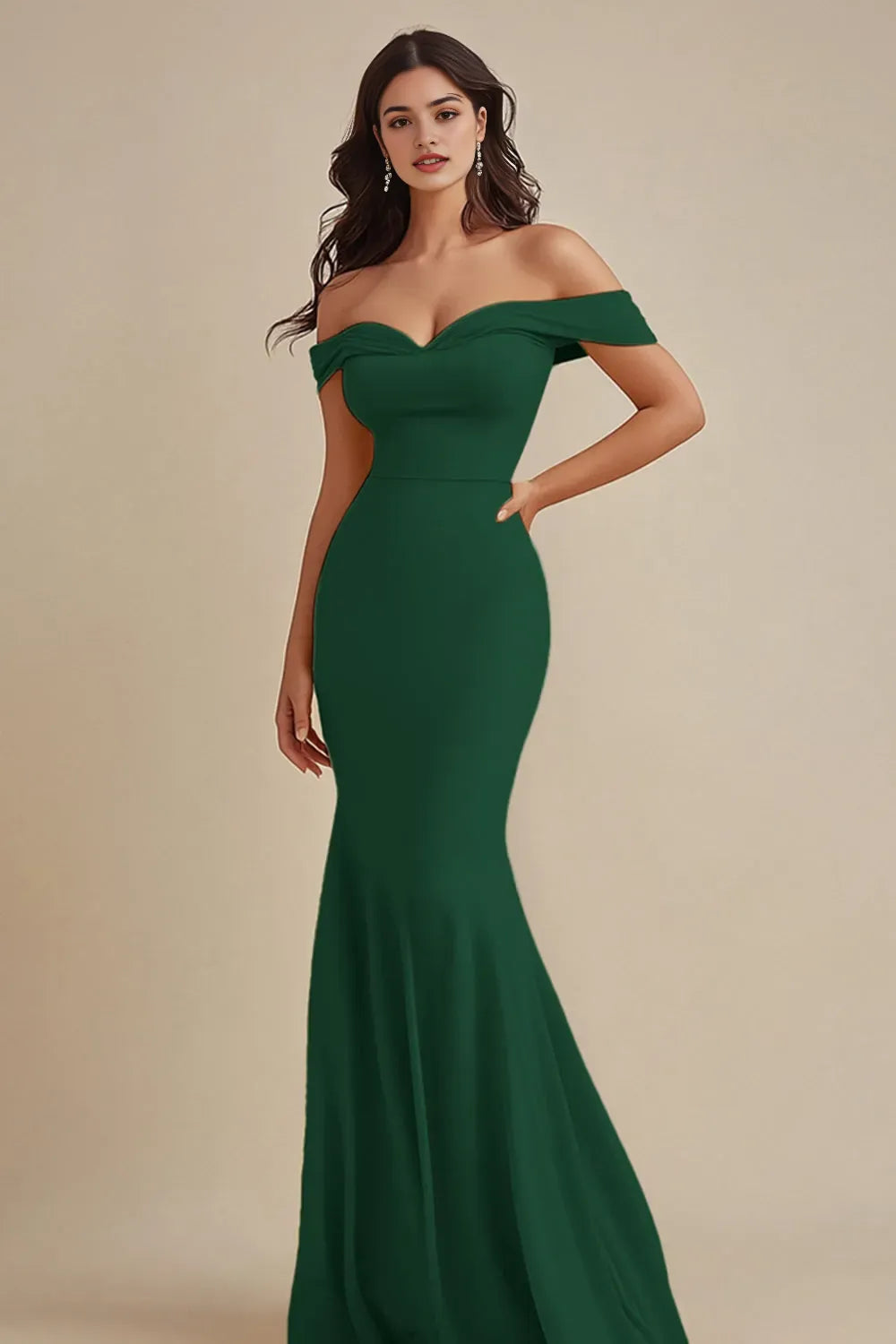 Black one shoulder long chiffon applique ball dress
