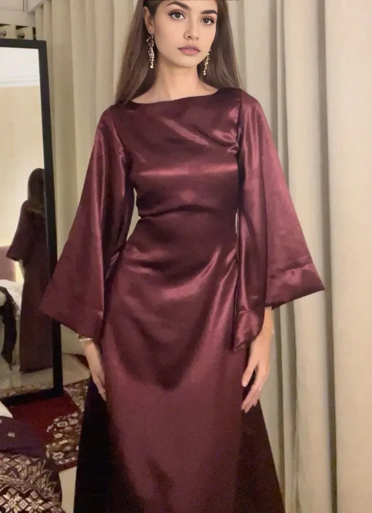 Burgundy Formal Dress Long Evening Party Dresses