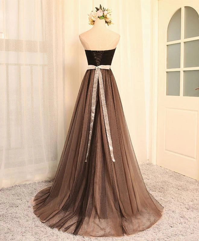 Champagne Tulle Long Bridesmaid Dress  Party Dress ﻿