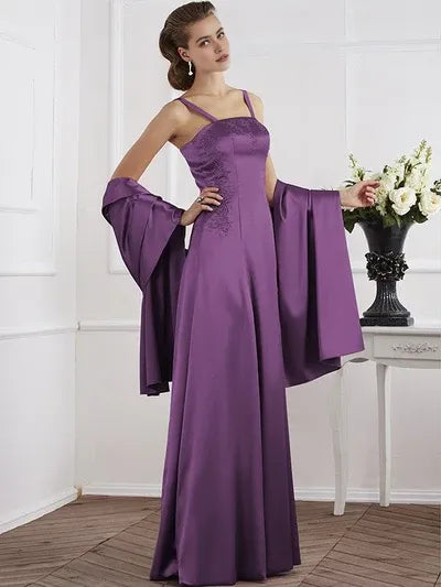 Charming Spaghetti Straps Sleeveless Beading Long Mother of the Bride Dresses