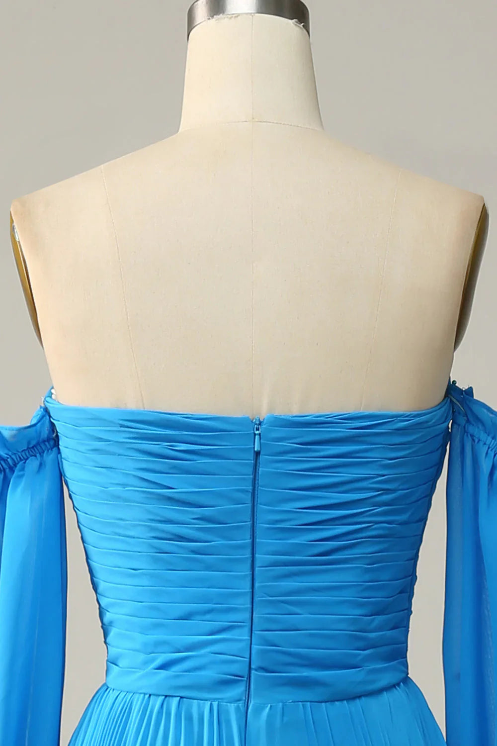 DingJiDress A Line Sweetheart Chiffon Prom Dresses with slit beades Charming