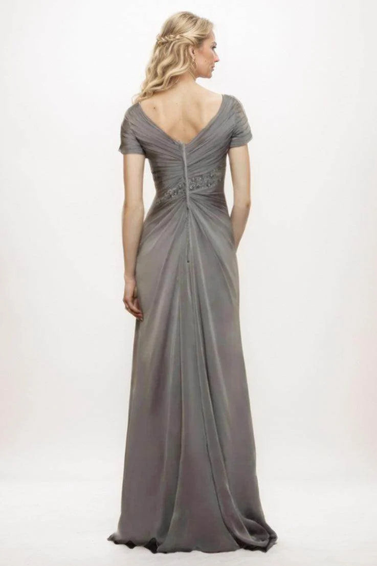 Chiffon Formal Pleats Mother Of The Bride Dress