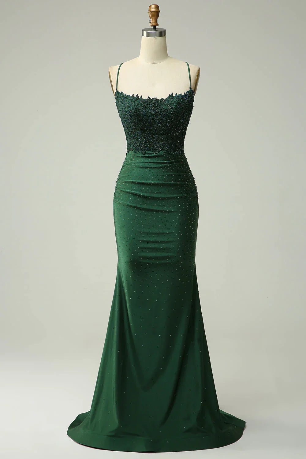 DingJiDress Trendy Mermaid Halter Neck Royal Blue Long Prom Dress with Appliques Beading