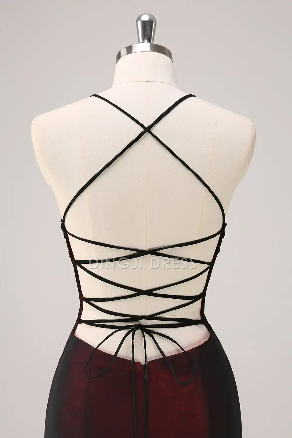DingJiDress Hot Sale Prom Dress Mermaid Spaghetti Straps Backless Beading Charming Long Formal Dresses