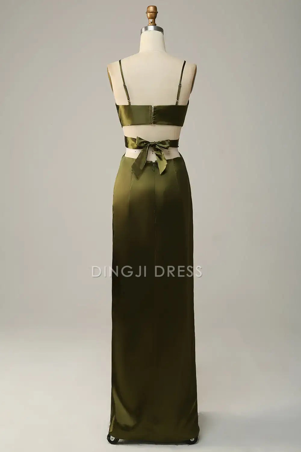 DingJiDress Hot Sale Prom Dress Sheath V Neck Spaghetti Straps Backless Hollow Out Charming Formal Dresses