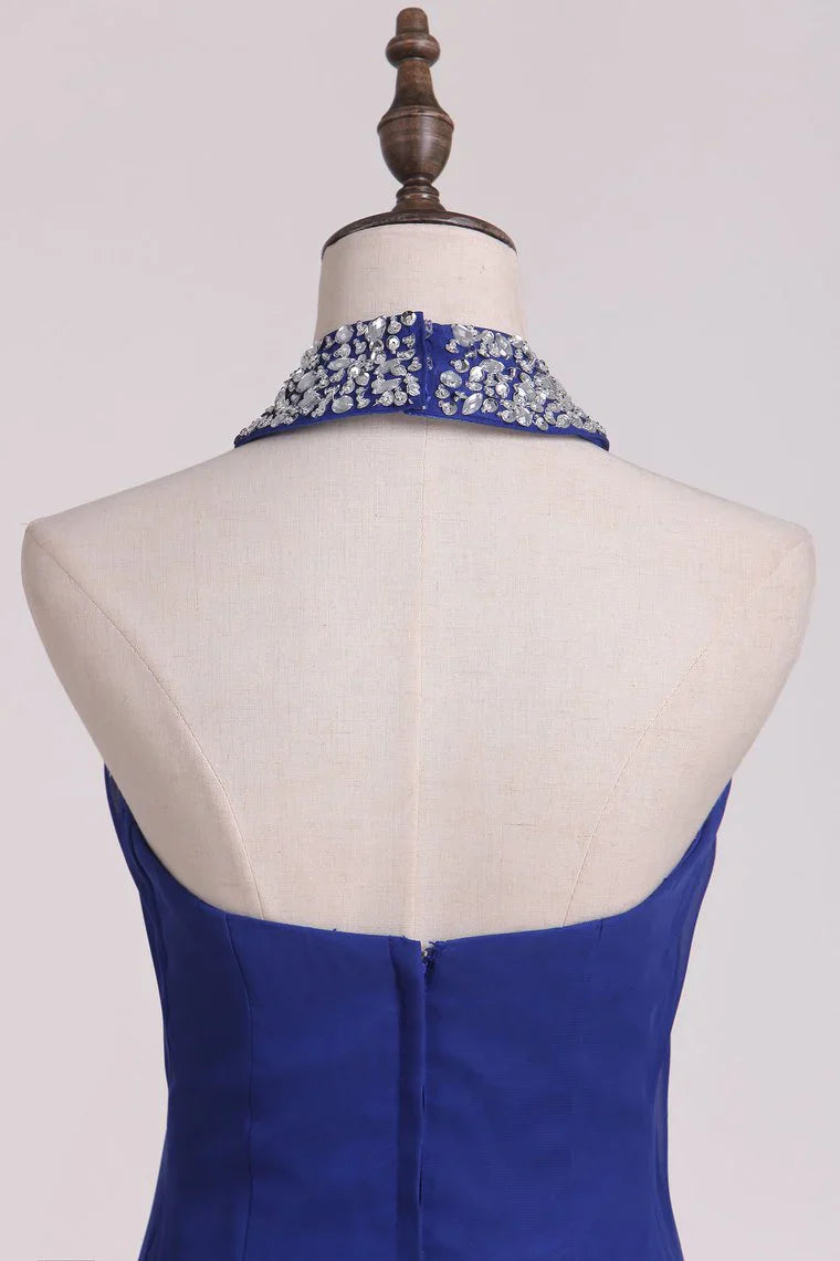 DingJiDress Bridesmaid Dresses Chiffon With Beading Floor Length