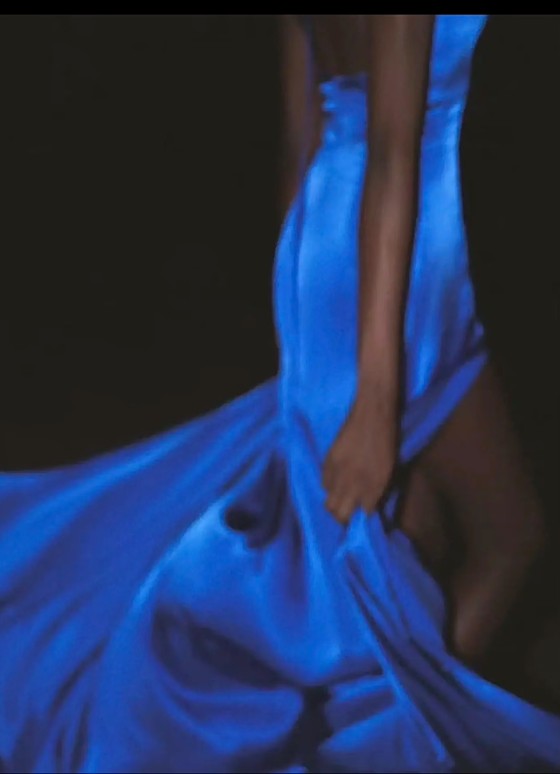 Elegant Royal Blue V-neck Sheath Evening Dress Sexy Backless Satin Long Prom Dresses with Slits