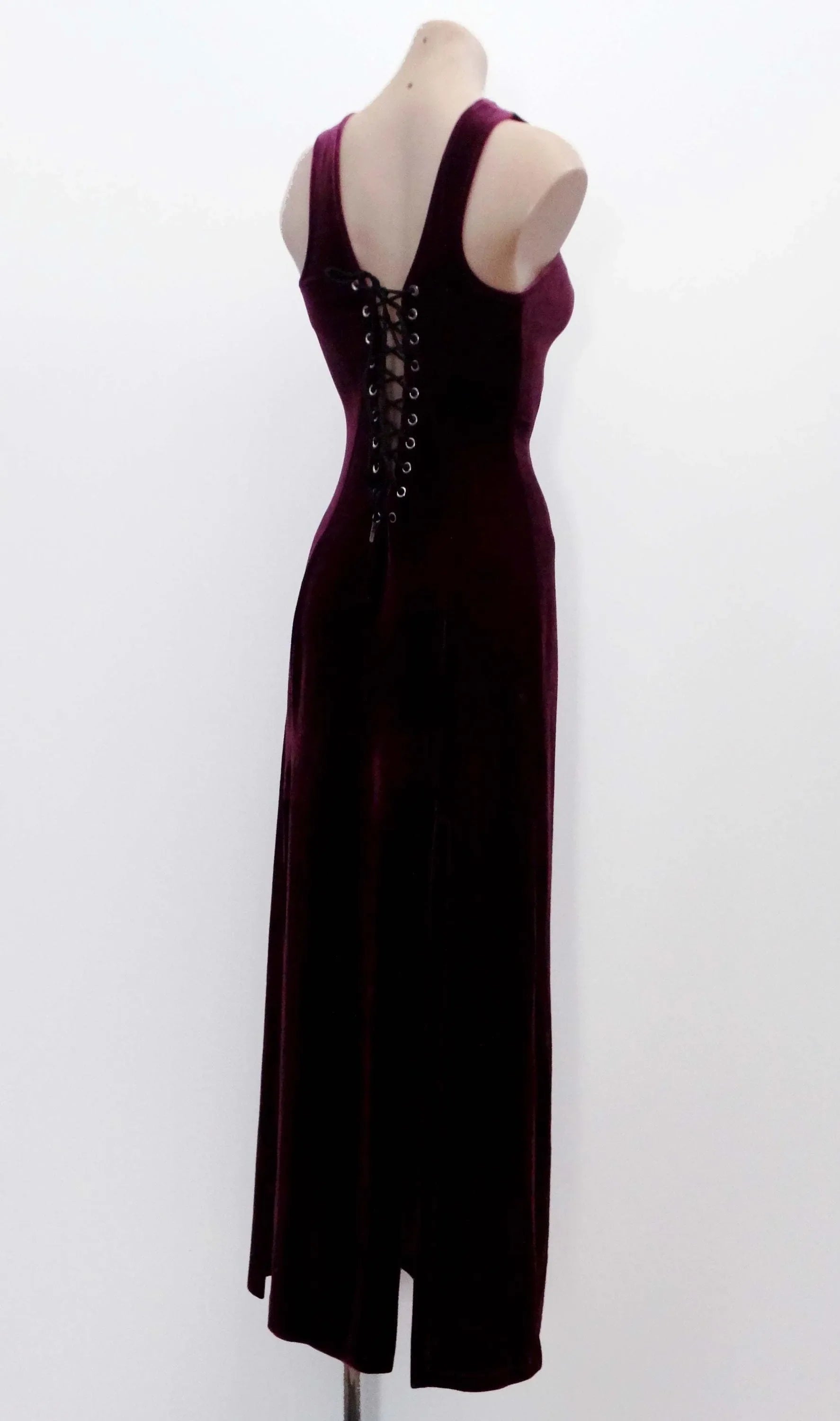 Edgy Sheath Sweetheart Sleeveless Lace-Up Burgundy Floor-Length Evening Dress For Women Hot Sale