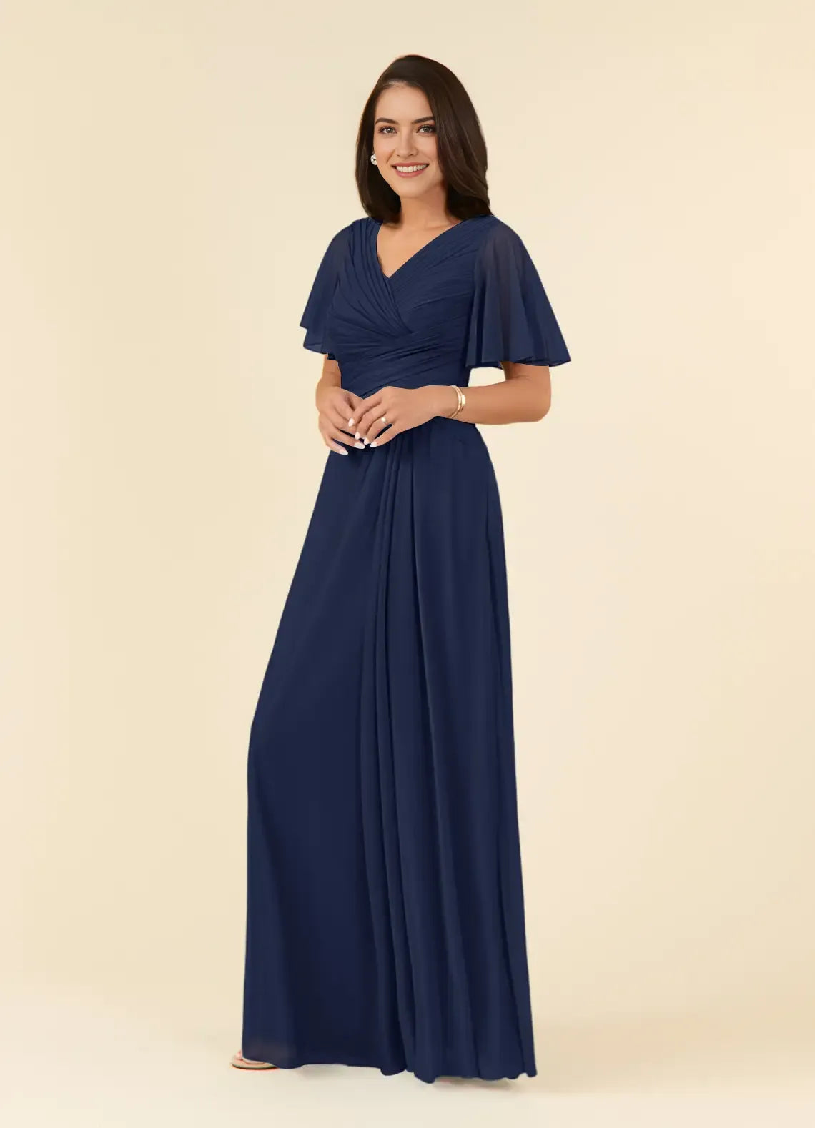 Elegant Dark Navy  Mother of the Bride Satin A-Line Mother of the Bride Dresses hot sale for women