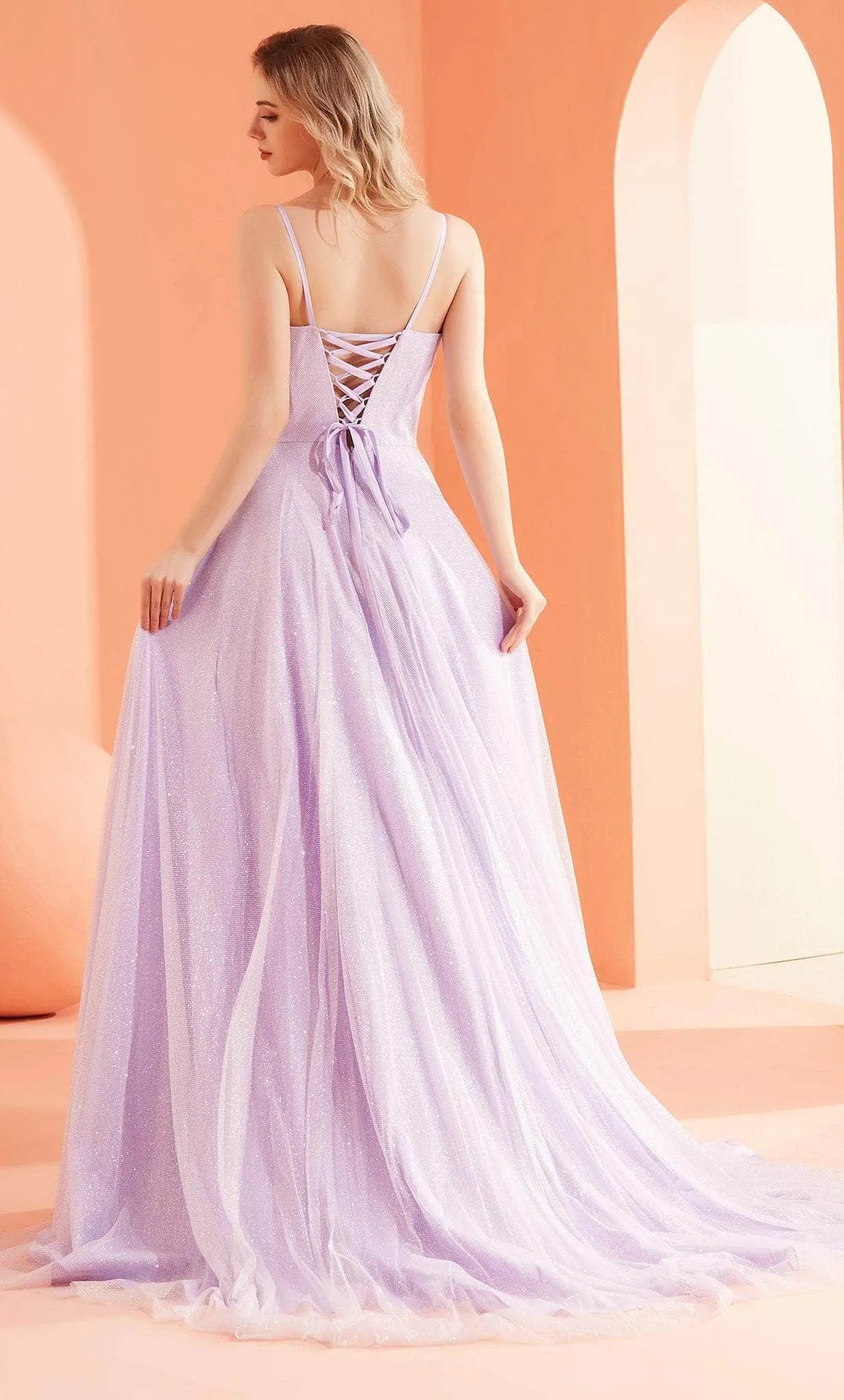 Elegant Light Blue Sparkle Tulle Evening Dresses featuring Spaghetti Straps Square Neck and Flowy A - Line Silhouette to Elevate Your Night