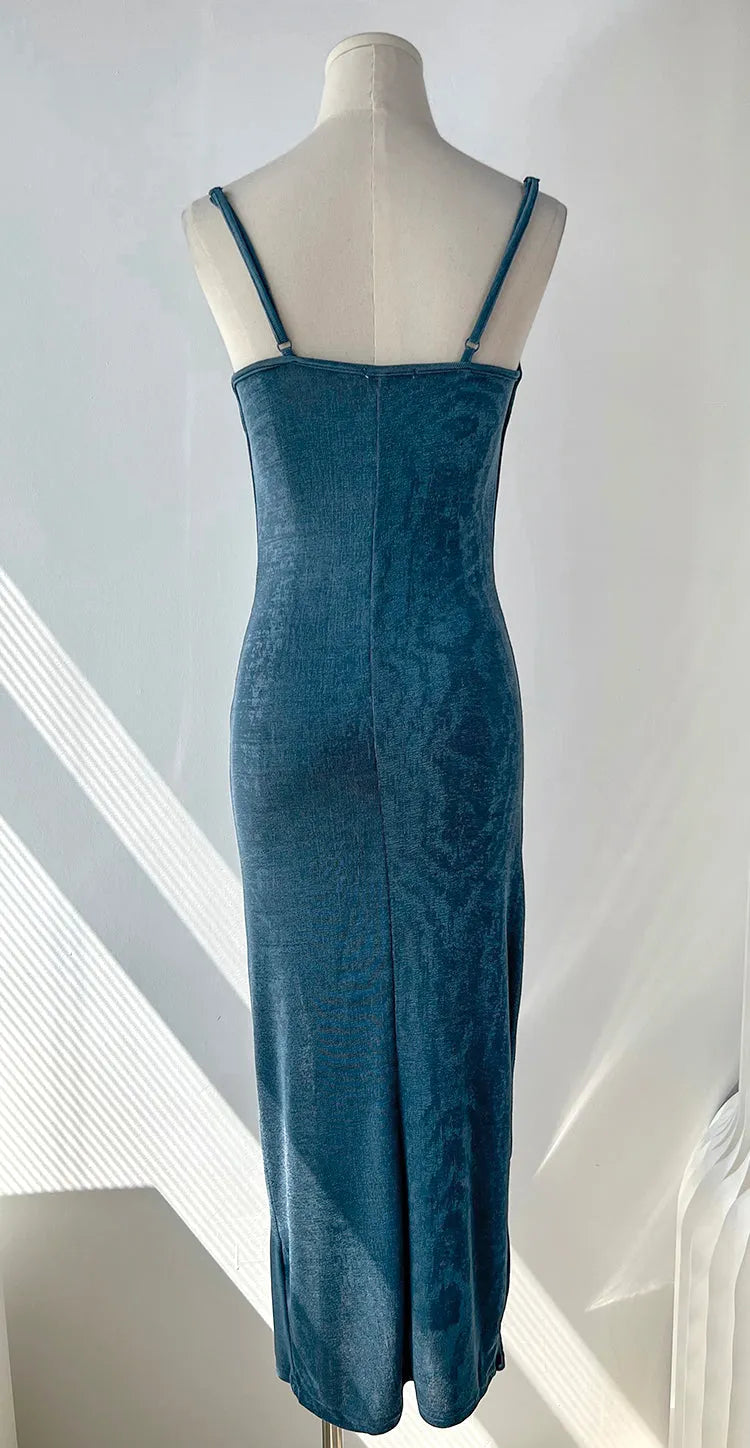 Elegant Swing Neck Suspender Dress Party Dress