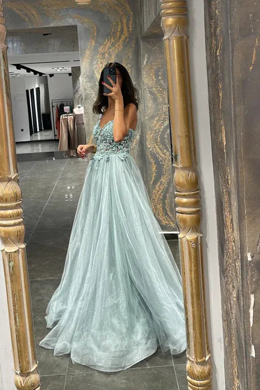 Ethereal Ballgown V-neck Sleeveless Beaded Red Floor-length Prom Dress for Women Custom