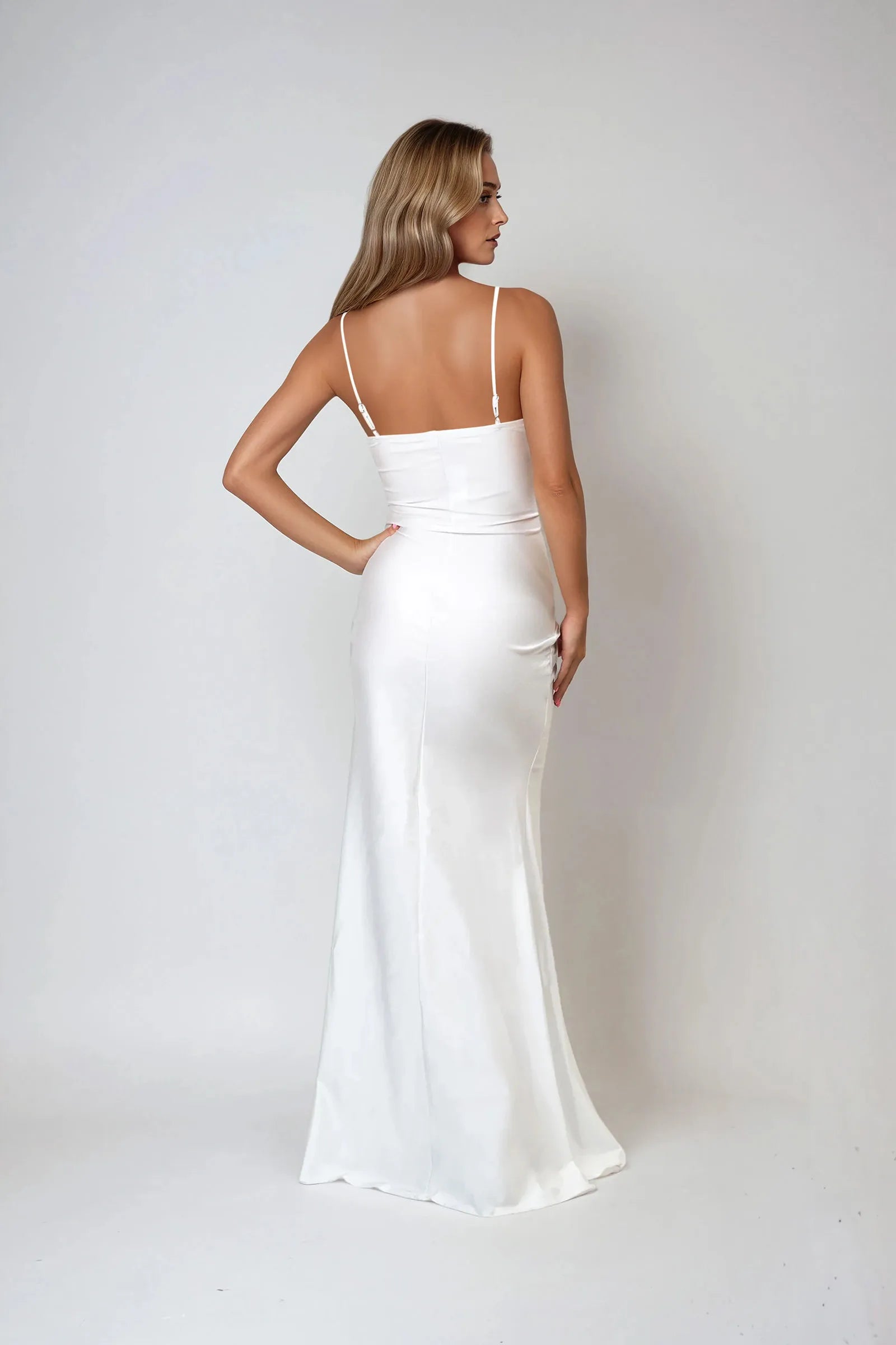Fashionable Mermaid Sweetheart Neck Sleeveless Lace-Embellished Back zipper High-Slit Floor-Length Prom Dresses for sale