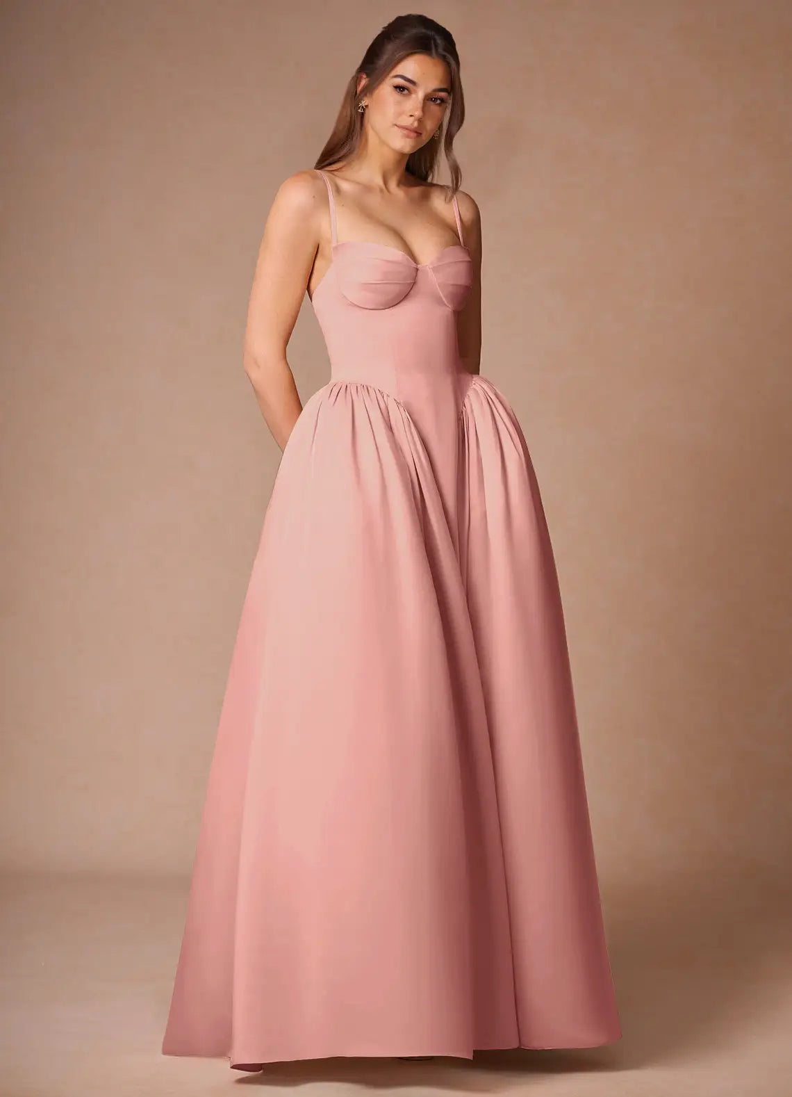 Glamorous Blush Pink Prom Ball Gown Spaghetti Straps Sweetheart Neckline and Full Skirt for Memorable Nights