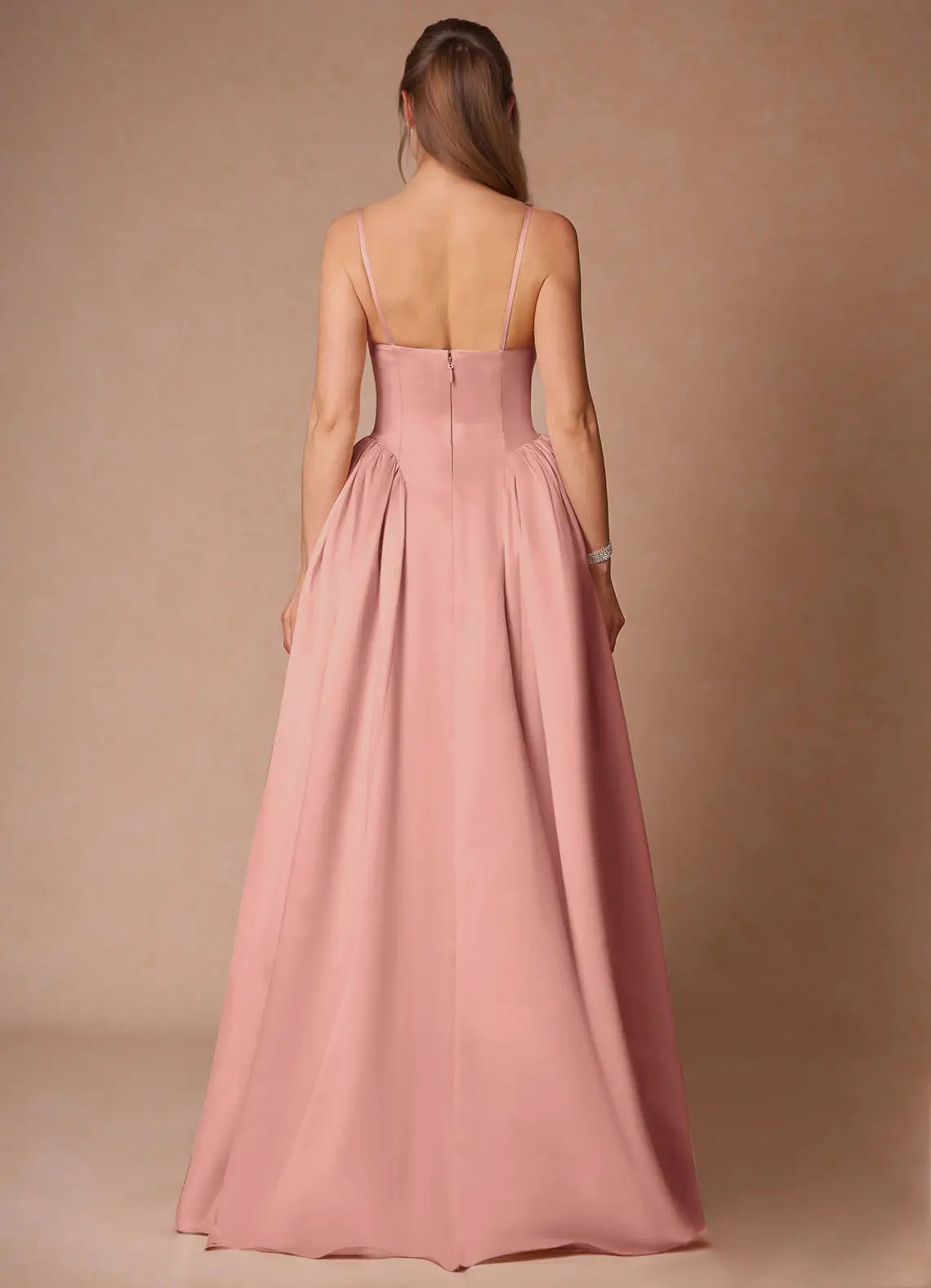 Glamorous Blush Pink Prom Ball Gown Spaghetti Straps Sweetheart Neckline and Full Skirt for Memorable Nights