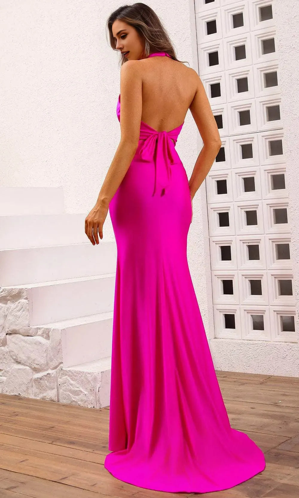 Glamorous Royal Blue Halter Neck Mermaid Evening Gown  Perfect for Proms  Formal Balls