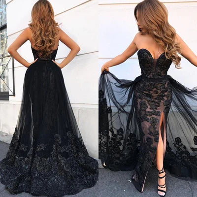 Glamorous Sweetheart Green Prom Dress Long Evening Gowns With Overskirt ?