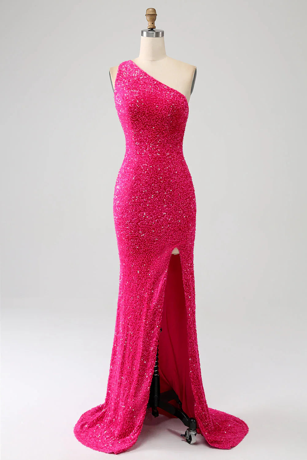DingJiDress Prom Dress Mermaid One Shoulder Sparkly Sequins Slit Backless Luxury Charming Formal Women's Dresses Wedding Guests Dresses