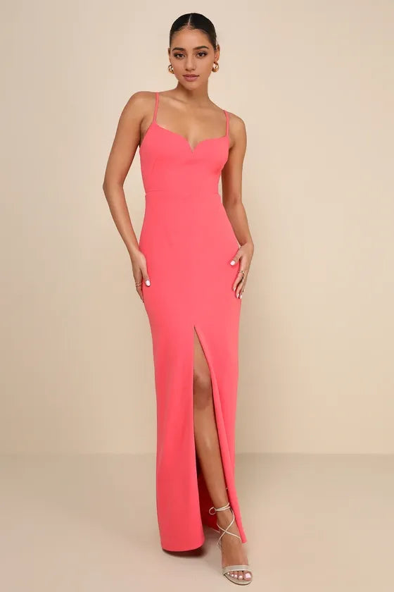 Impressive Glamour Coral Pink Sleeveless Column Homecoming Dresses