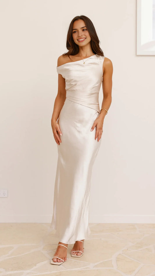 Light Blue Satin V - Neck Spaghetti Strap Prom Dresses for Women Floor Length Formal Party Gown（副本）