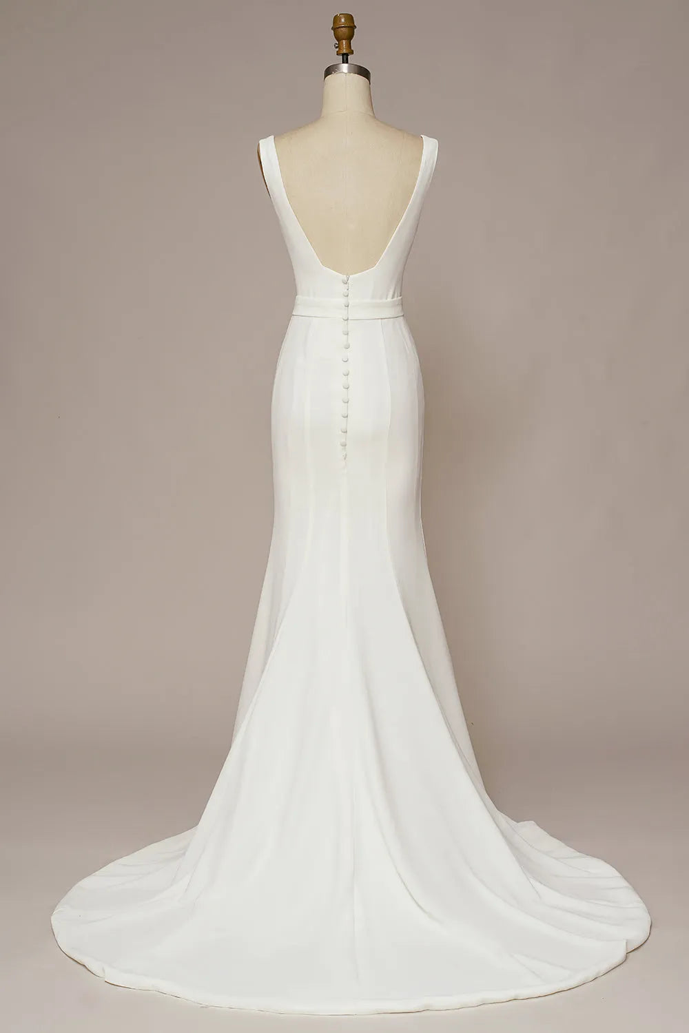 Mermaid Square Neck Wedding Dress ﻿