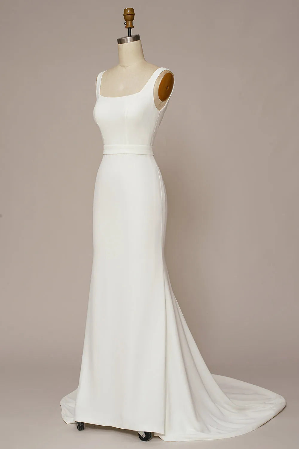 Mermaid Square Neck Wedding Dress ﻿