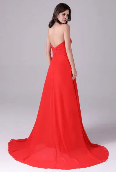 Mermaid Strapless Long Length Backless Mother’s dress