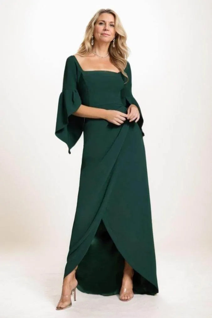 Mother of Green Long Fashion Split Bridal Dress